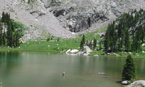 Trail to Columbine Lake near Winter Park Colorado