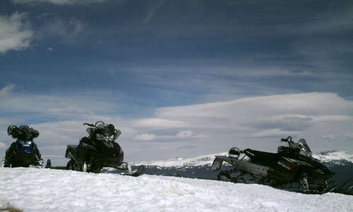 Snowmobiling near Grand Lake Colorado