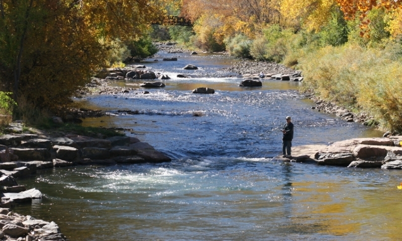 Fishing Clear Creek in Golden Colorado