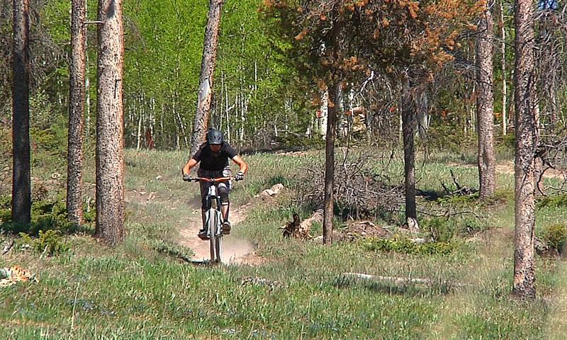 Biking at SolVista Bike Park