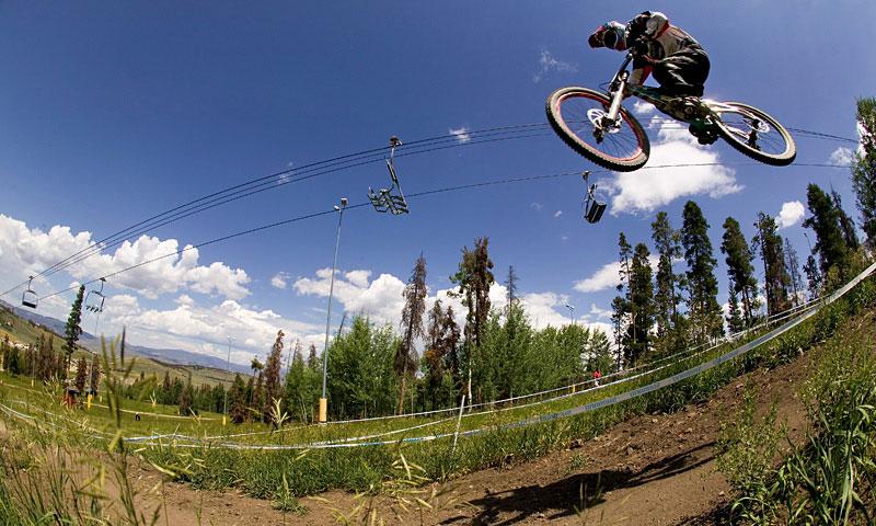 Biking at SolVista Bike Park