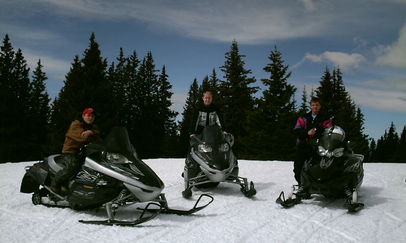 Snowmobiling near Grand Lake Colorado