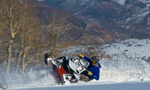 Snowmobiling
